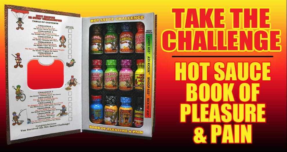 Take The Challenge - Hot Sauce Book of Pleasure & Pain