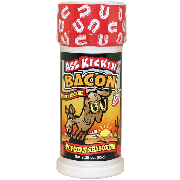 Ass Kickin Bacon Popcorn Seasoning on transparent background