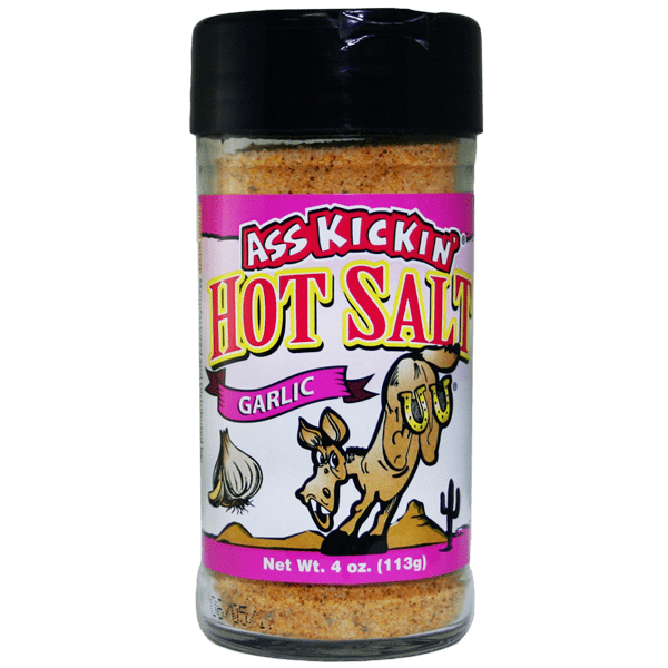 Ass Kickin’ Garlic Hot Salt – 4oz.