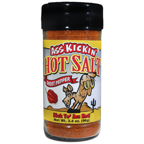 Ass Kickin’ Ghost Pepper Hot Salt – 3.4 oz.