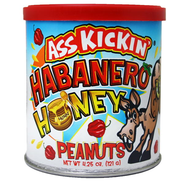 Ass Kickin’ Habanero Honey Peanuts 4.25 oz.