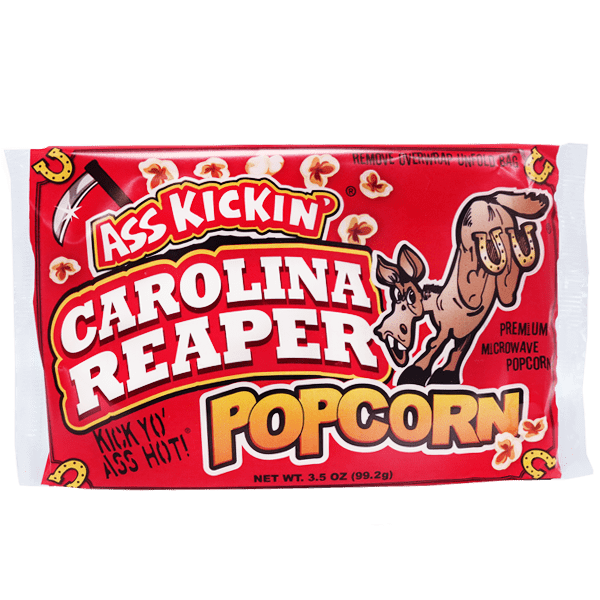 Ass Kickin’ Carolina Reaper Pepper Microwave Popcorn