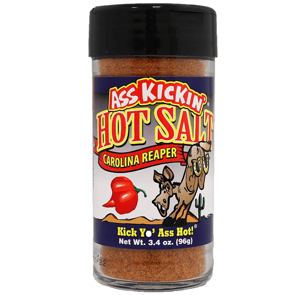 Ass Kickin’ Carolina Reaper Pepper Hot Salt – 3.4 oz.