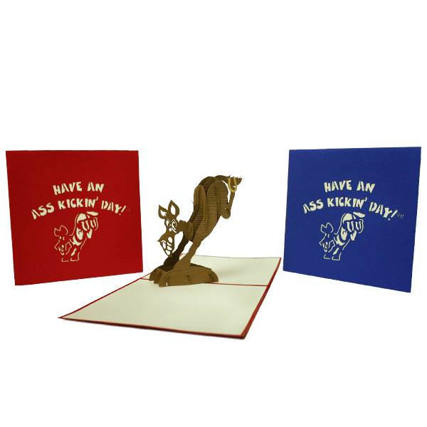 Ass Kickin’ Pop-up Greeting Cards