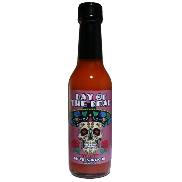 Dead Habanero Hot Sauce bottle on transparent background