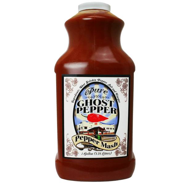 Pure Ghost Pepper Mash Puree – 1 Gallon