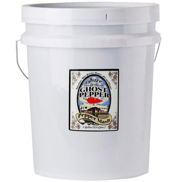 Pure Ghost Pepper Mash Puree – 5 Gallons