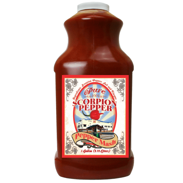 Pure Scorpion Pepper Mash Puree – 1 Gallon