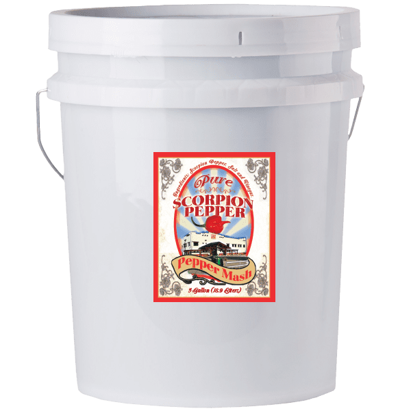 Pure Scorpion Pepper Mash Puree – 5 Gallons