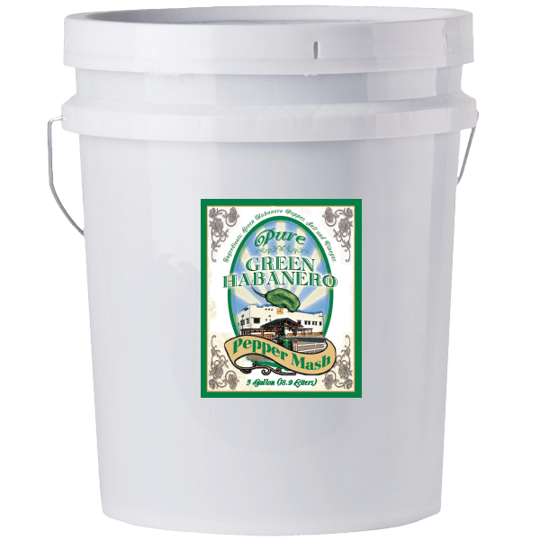 Pure Green Habanero Pepper Mash Puree – 5 Gallon