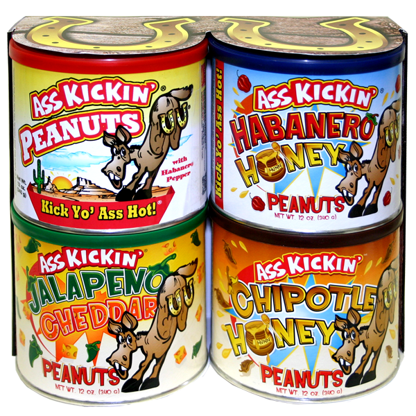 Ass Kickin’ Peanuts Variety Four Pack