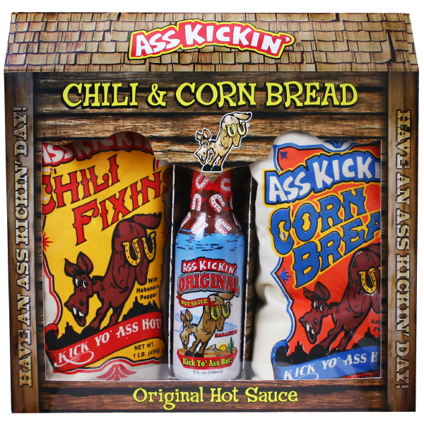 Ass Kickin’ Chili & Corn Bread Gift Set