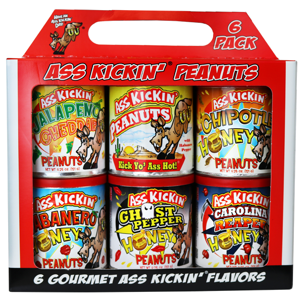 Ass Kickin’ Peanuts Variety 6 Pack