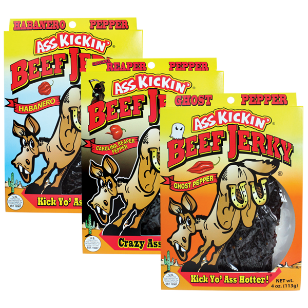 Ass Kickin’ Beef Jerky 3 Pack