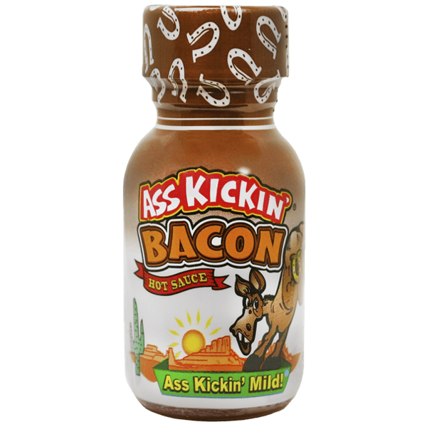 Ass Kickin’ Bacon Hot Sauce – Travel Size 3/4 oz.