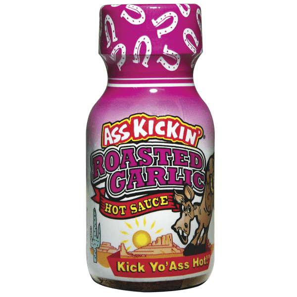 Ass Kickin’ Roasted Garlic Hot Sauce – Travel Size 3/4 oz.