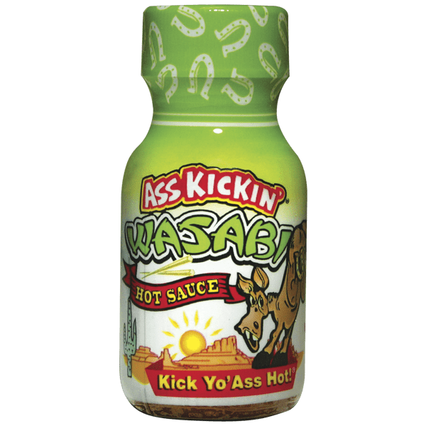 Ass Kickin’ Wasabi Hot Sauce – Travel Size 3/4 oz.