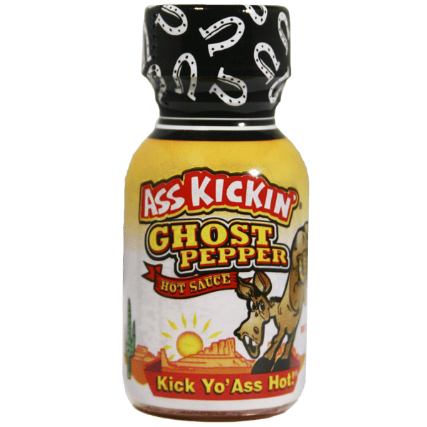 Ass Kickin’ Ghost Pepper Hot Sauce – Travel Size 3/4 oz.