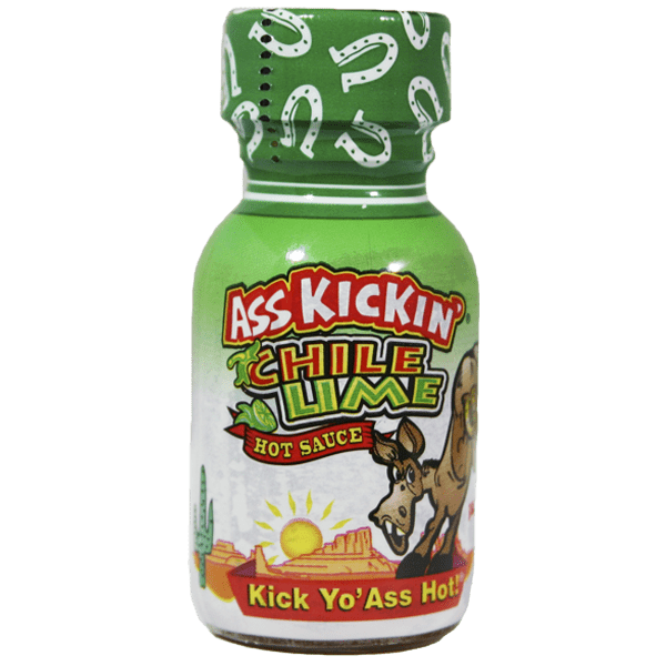 Ass Kickin’ Chile Lime Hot Sauce – Travel Size 3/4 oz.