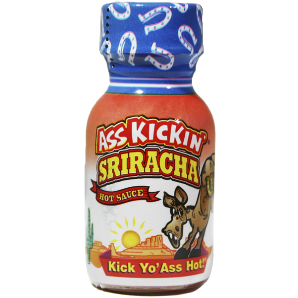 Ass Kickin’ Sriracha Hot Sauce – Travel Size 3/4 oz.