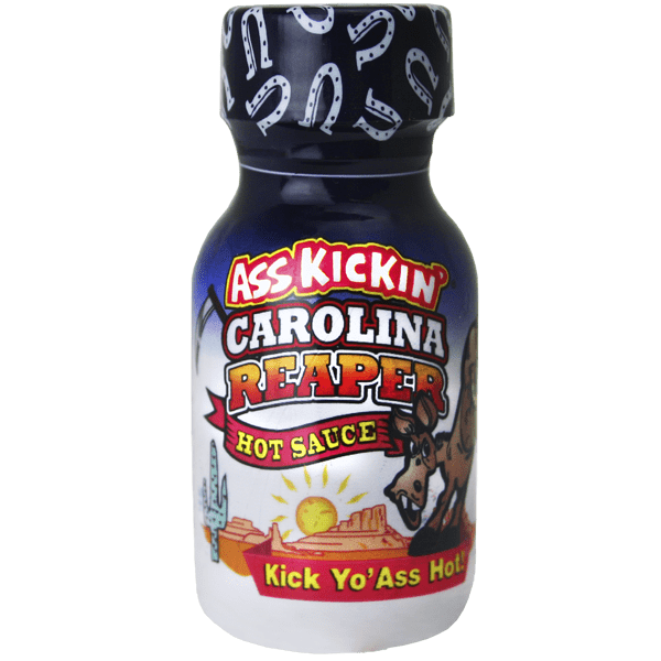 Ass Kickin’ Carolina Reaper Hot Sauce – Travel Size 3/4 oz.