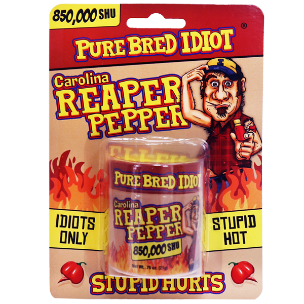 Pure Bred Idiot Pure Ground Carolina Reaper Pepper