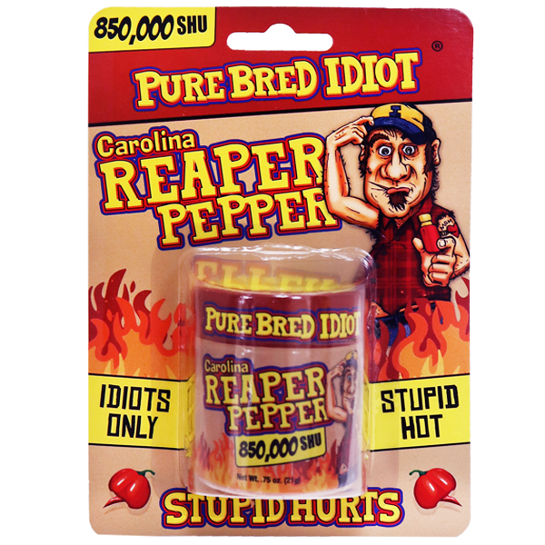 Pure Bred Idiot Pure Ground Carolina Reaper Pepper