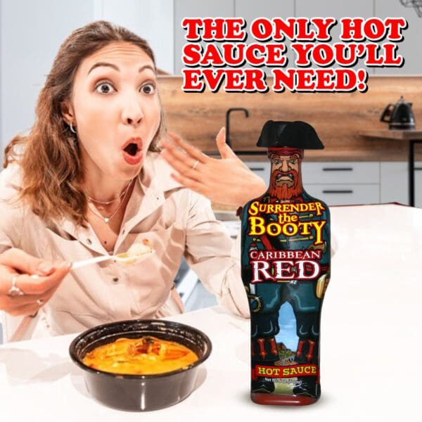 Surrender the Booty Caribbean Red Hot Sauce flyer