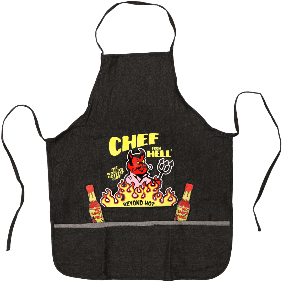 Chef From Hell Apron – Denim Black