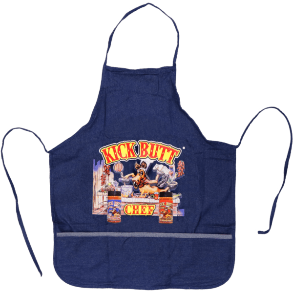 Kick Butt Chef Apron – Denim Blue