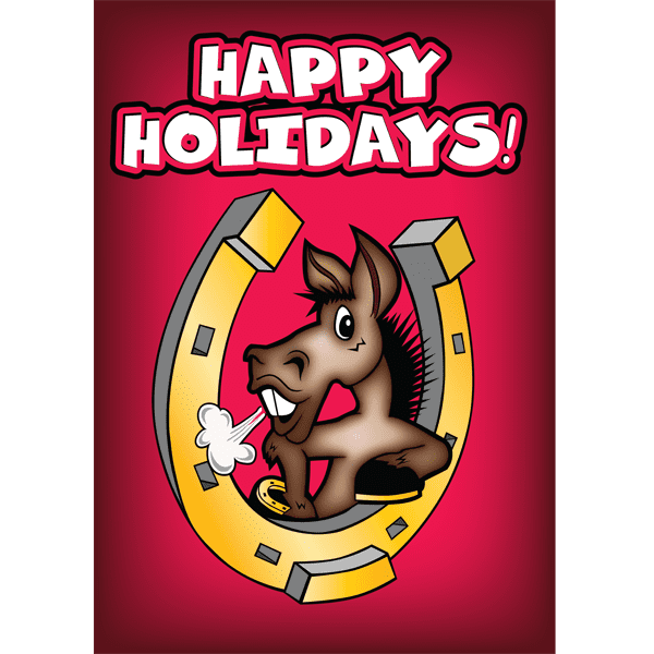 Ass Kickin’ Happy Holidays Greeting Card