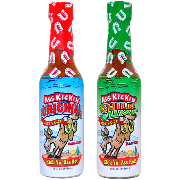 Ass Kickin’ Original and Chile Lime Hot Sauces