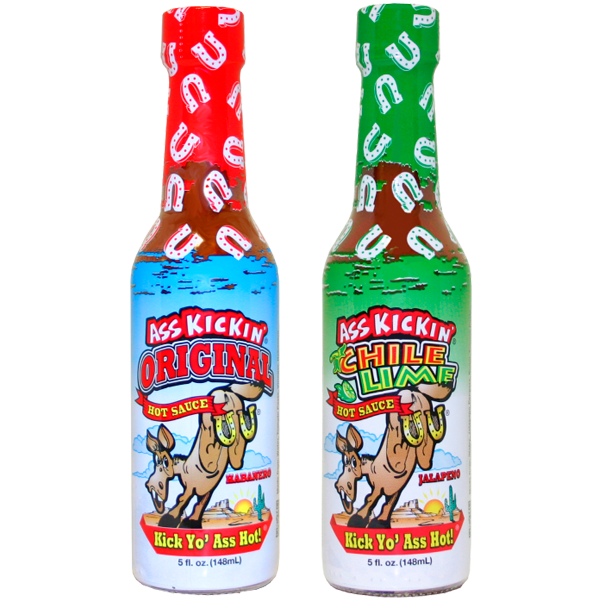 Ass Kickin’ Original and Chile Lime Hot Sauces