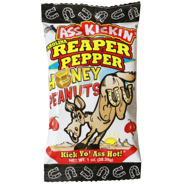 Ass Kickin Carolina Reaper Pepper Honey Peanuts