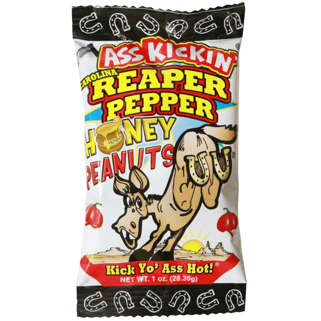 Ass Kickin Carolina Reaper Pepper Honey Peanuts