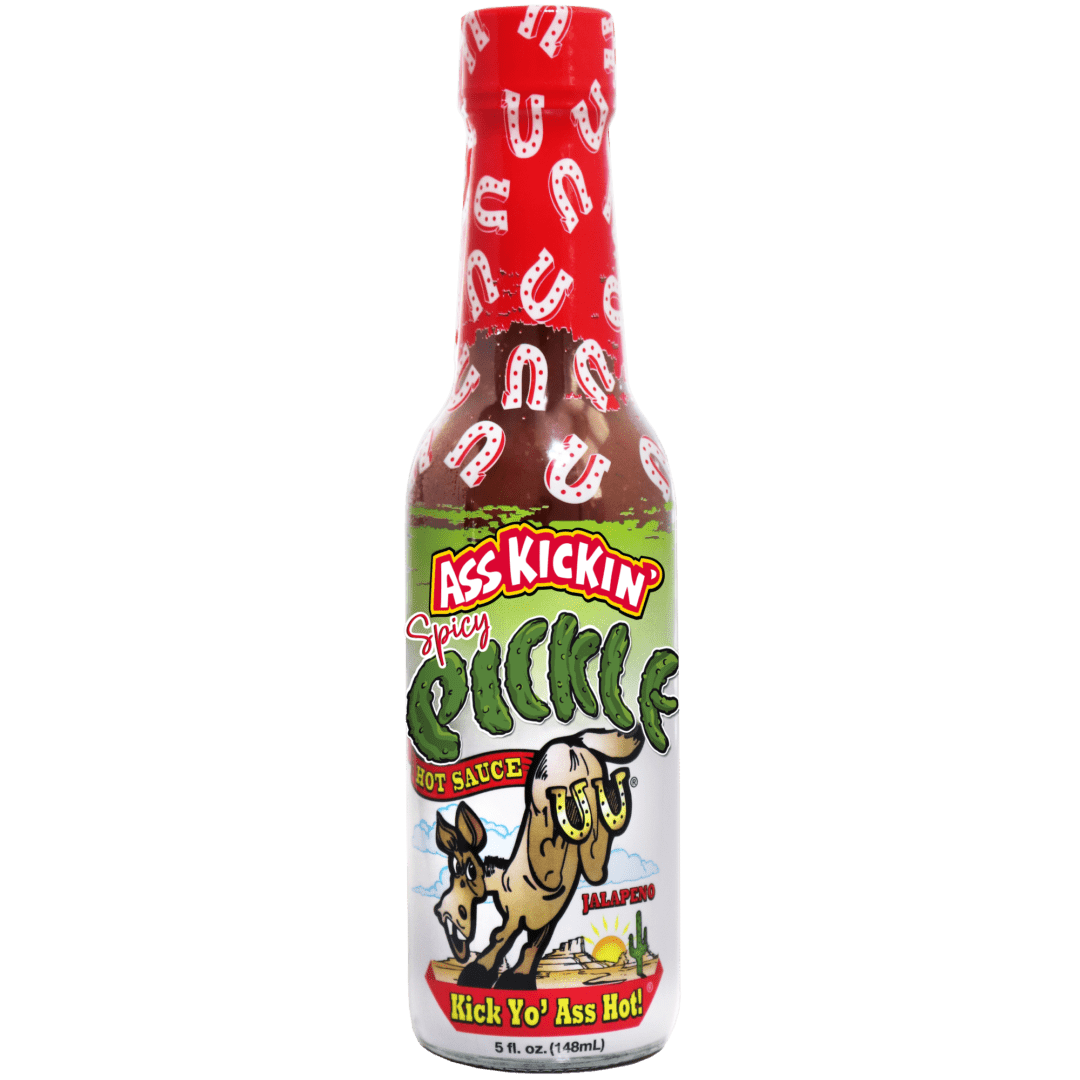 Pickle Hot Sauce on transparent background