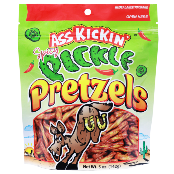 Ass Kickin' Spicy Pickle Pretzels 5oz