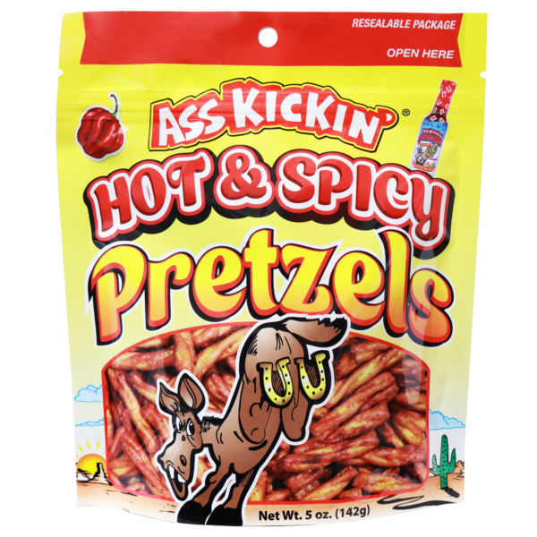 Ass Kickin' Hot and Spicy Pretzels 5oz Bag