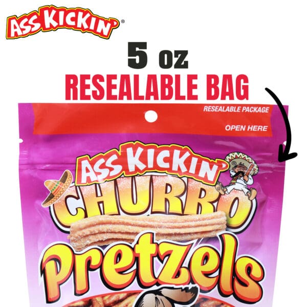 Ass Kickin' Churro Pretzels 5oz Bag - Image 3