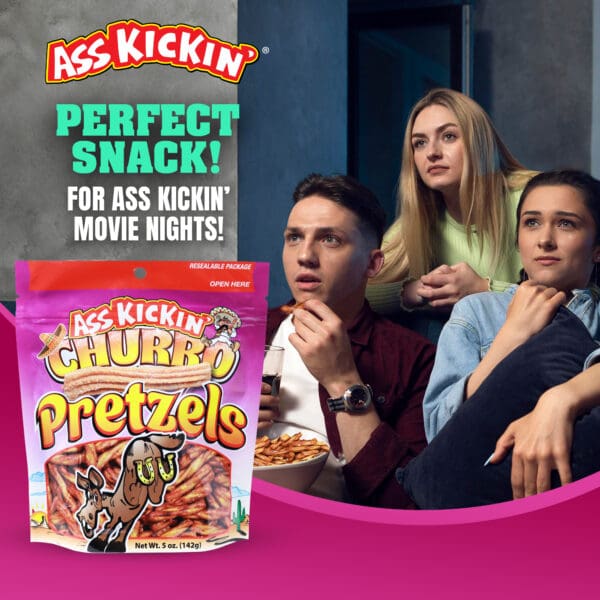Ass Kickin' Churro Pretzels 5oz Bag - Image 5