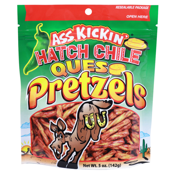 Ass Kickin' Hatch Chile Queso Pretzels 5oz Bag
